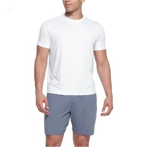 Skims Men's Classic Short Sleeve Tee In Chalk Size L